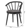 Black Wooden Spindle Dining Chair - Hill Interiors