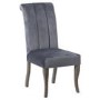 Grey Velvet Dining Chair - Hill Interiors