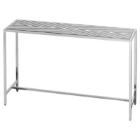 Silver Slim Console Table - Hill Interiors