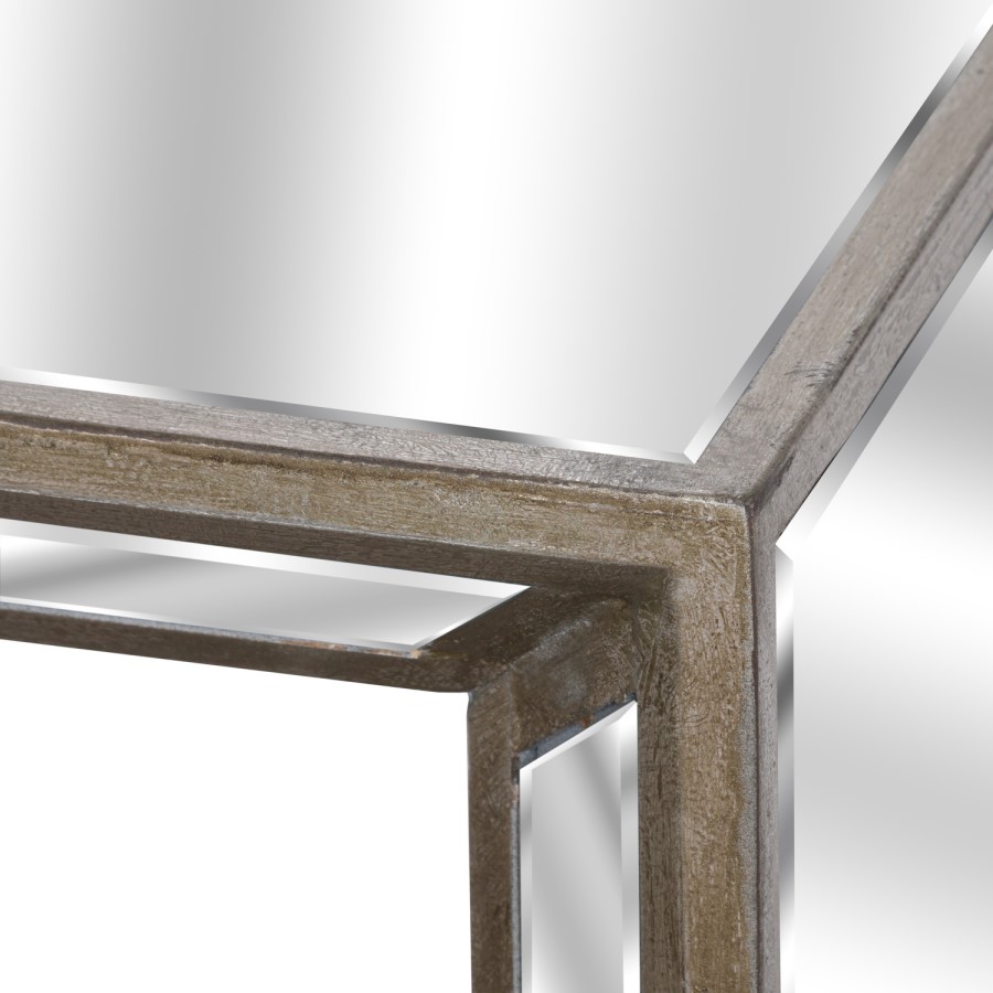 Mirrored Narrow Console Table - Hill Interiors