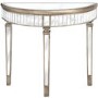 Mirrored Half Moon Table - Hill Interiors