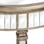 Mirrored Half Moon Table - Hill Interiors