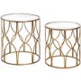 Set of 2 Gold Side Tables