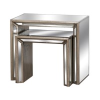 Mirrored Nest of Tables - Hill Interiors