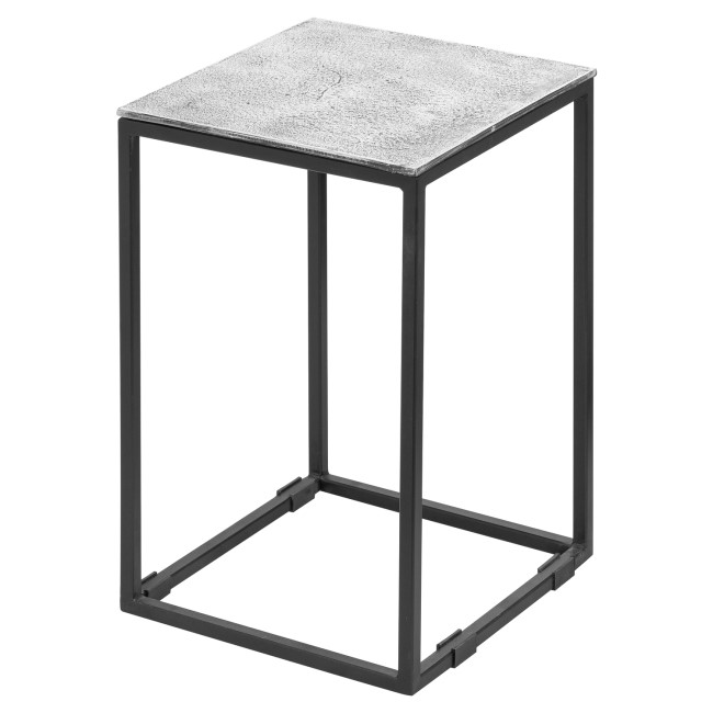 Square Silver Metal Nest of 3 Tables - Farrah