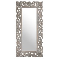 Grey Wooden Wall Mirror - Hill Interiors