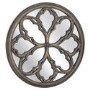 Round Grey Wash Mirror 