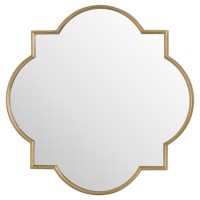 Antique Gold Quarterfoil Mirror - Hill Interiors