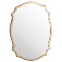 Bronze Curved Ornate Mirror