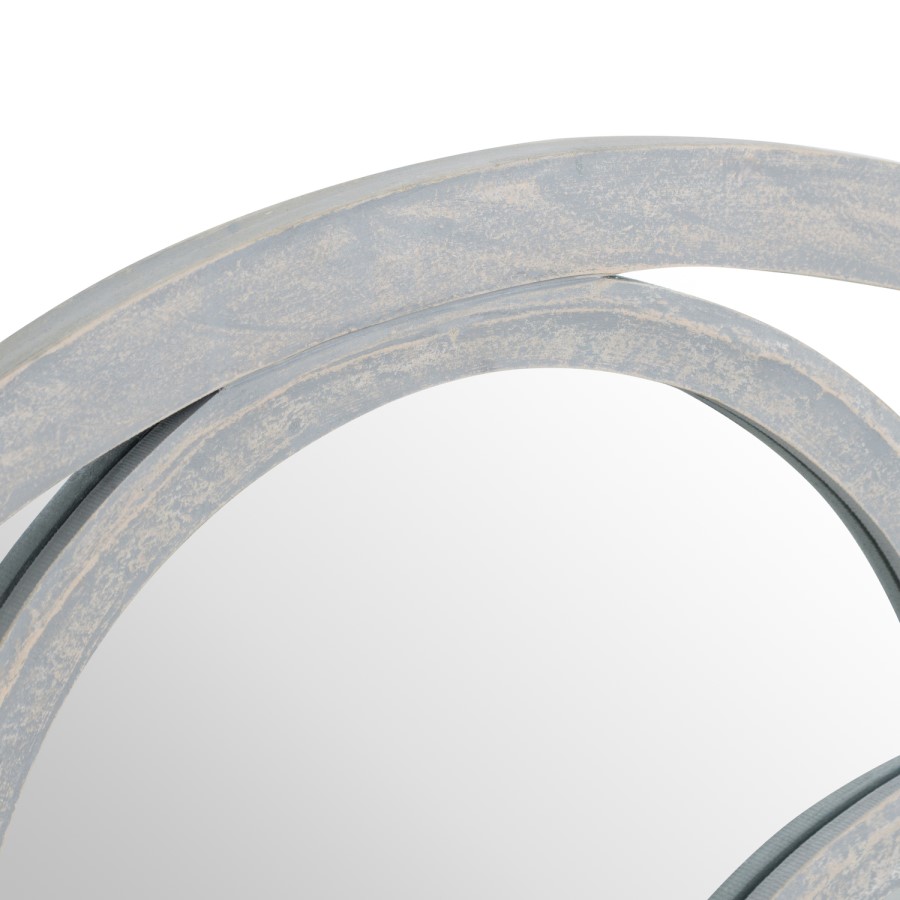 Grey Round wall Mirror - Hill Interiors