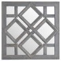 Small Grey Square Wall Mirror