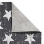 Black & White Indoor/Outdoor Star Rug - 200x290 - Santa Monica