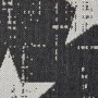Black & White Indoor/Outdoor Star Rug - 200x290 - Santa Monica