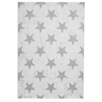 Cream & Grey Indoor/Outdoor Star Rug - 200x290 - Santa Monica