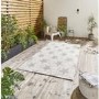 Cream & Grey Indoor/Outdoor Star Rug - 200x290 - Santa Monica