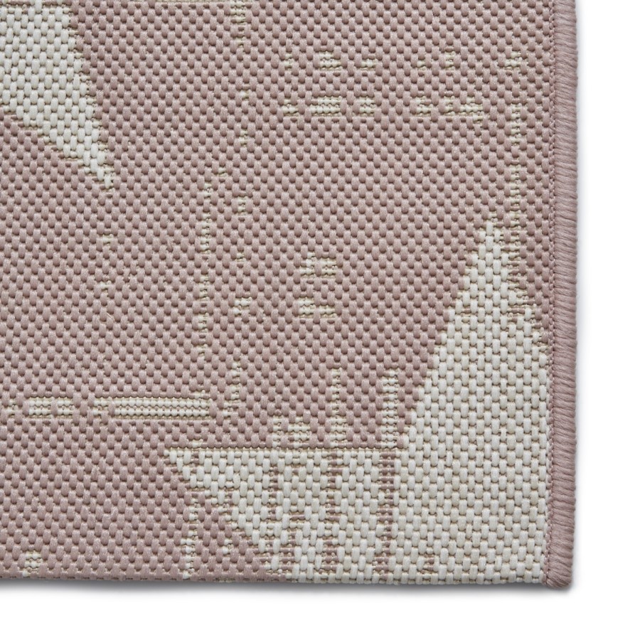 Pink & White Indoor/Outdoor Star Rug - 200x290 - Santa Monica