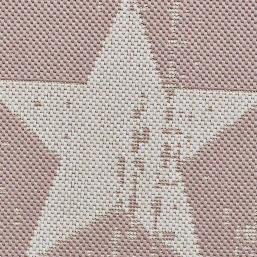 Pink & White Indoor/Outdoor Star Rug - 200x290 - Santa Monica
