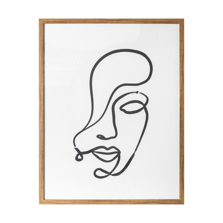 Contour Line Drawing Framed Print - Caspian House 