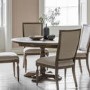 Round Extendable Farmhouse Dining Table - Seats 4-6 -Maverick - Caspian House