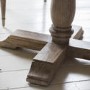 Round Extendable Farmhouse Dining Table - Seats 4-6 -Maverick - Caspian House