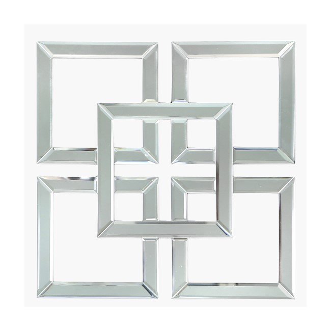 Geometric Mirrored Wall Décor - Aurora Boutique