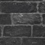 Dark Grey Brick Effect Wallpaper - Fresco