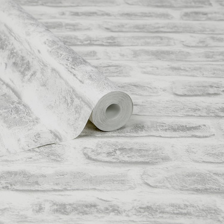 White Brick Effect Superfresco Easy Wallpaper