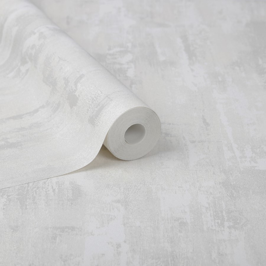 White Concrete Effect Superfresco Easy Wallpaper