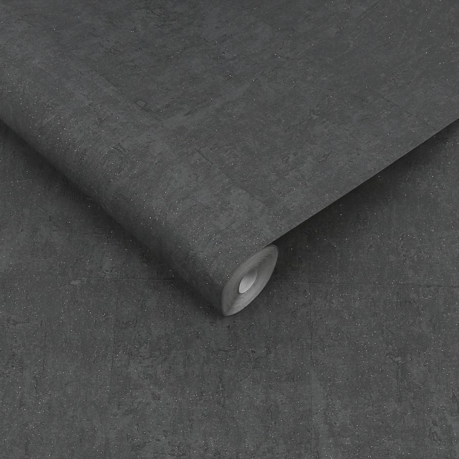 Koruku Charcoal Textured Wallpaper - Boutique