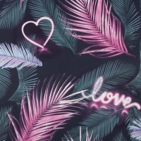 Pink Neon & Green Tropical Wallpaper - Fresco