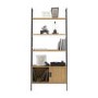 Wall Mounted 3 Shelf Bookcase with Cupboard - Hythe - Teknik Office