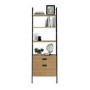Wall Mounted 3 Shelf Bookcase with Drawers - Hythe - Teknik Office