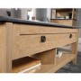 Small Oak Effect Lift Up Coffee Table - Teknik Office