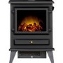 Black Electric Stove Fireplace - Adam Hudson