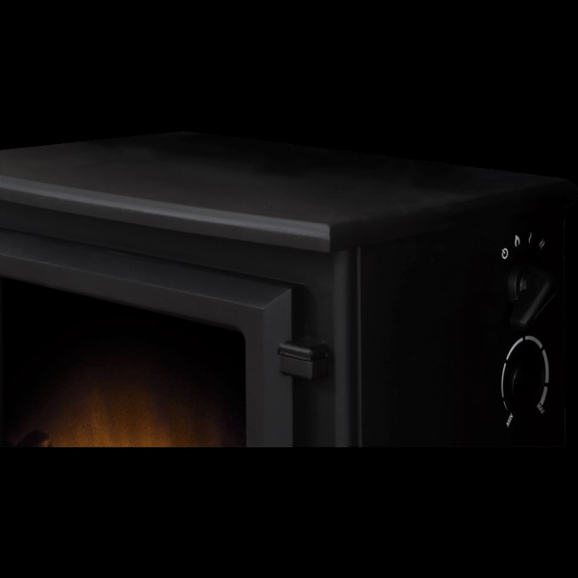 Black Electric Stove Fireplace - Adam Hudson