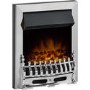 Adam Chrome Inset Electric Fireplace - Blenheim