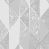 Grey &amp; Silver Geometric Wallpaper - Superfresco