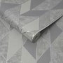 Grey & Silver Geometric Wallpaper - Superfresco