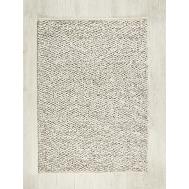 Textured Silver Rug - 170 x 120 cm - La Playa