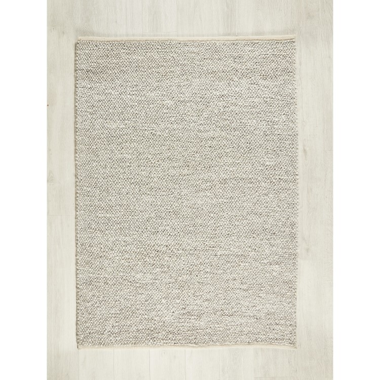 Textured Silver Rug - 170 x 120 cm - La Playa