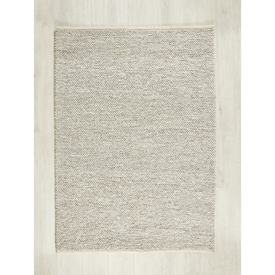 Textured Silver Rug - 170 x 120 cm - La Playa