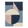 Horizon Multi Coloured Rug with Geometric Patterns - 120x170 cm