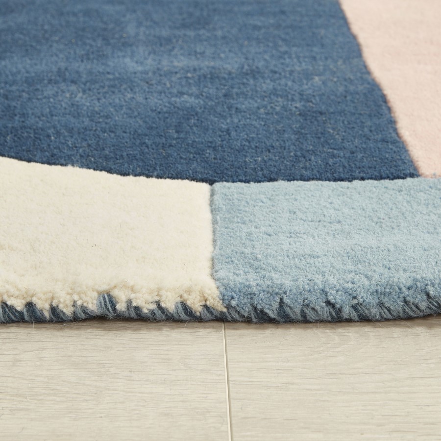 Multi Coloured Geometric Rug Horizon Multi Coloured Rug with Geometric Patterns - 120x170 cm ...