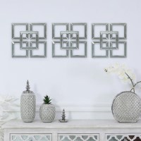 Geometric Mirrored Wall Décor Set of 3 - Aurora Boutique