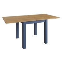 Navy & Oak Extendable Dining Table - Vriginia