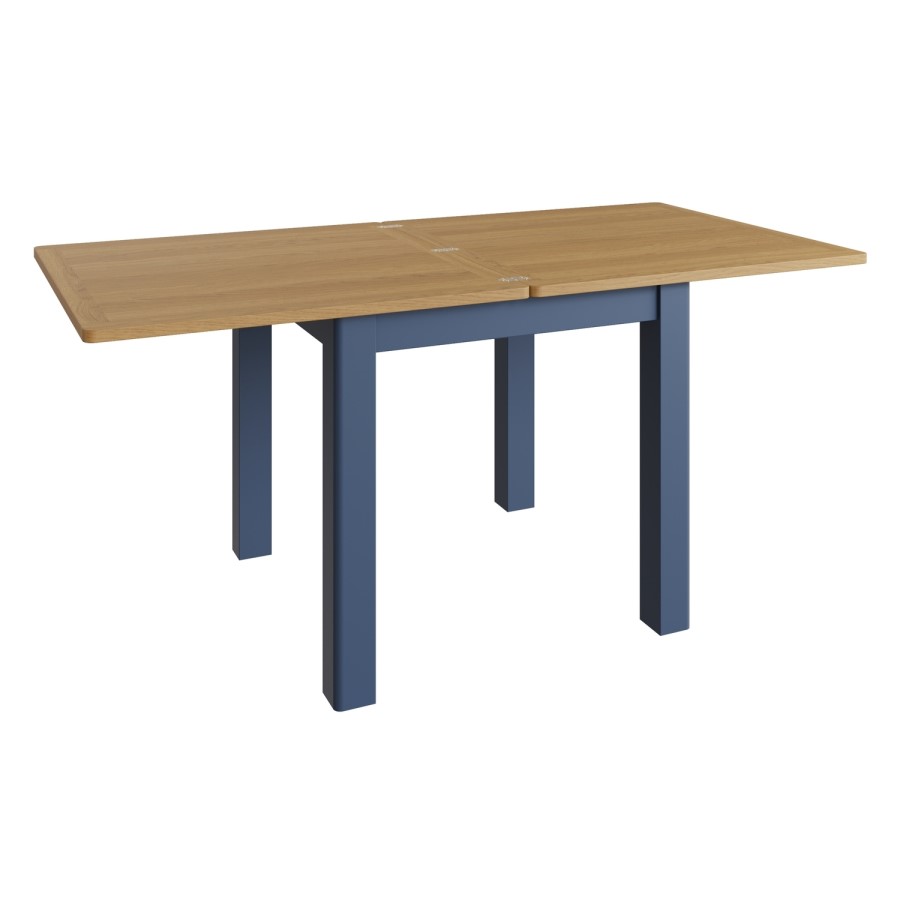 Navy & Oak Extendable Dining Table - Vriginia
