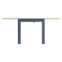 Navy & Oak Extendable Dining Table - Vriginia