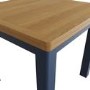 Navy & Oak Extendable Dining Table - Vriginia