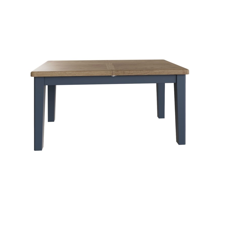 Navy & Oak Extendable Dining Table - Seats 8 - Pegasus