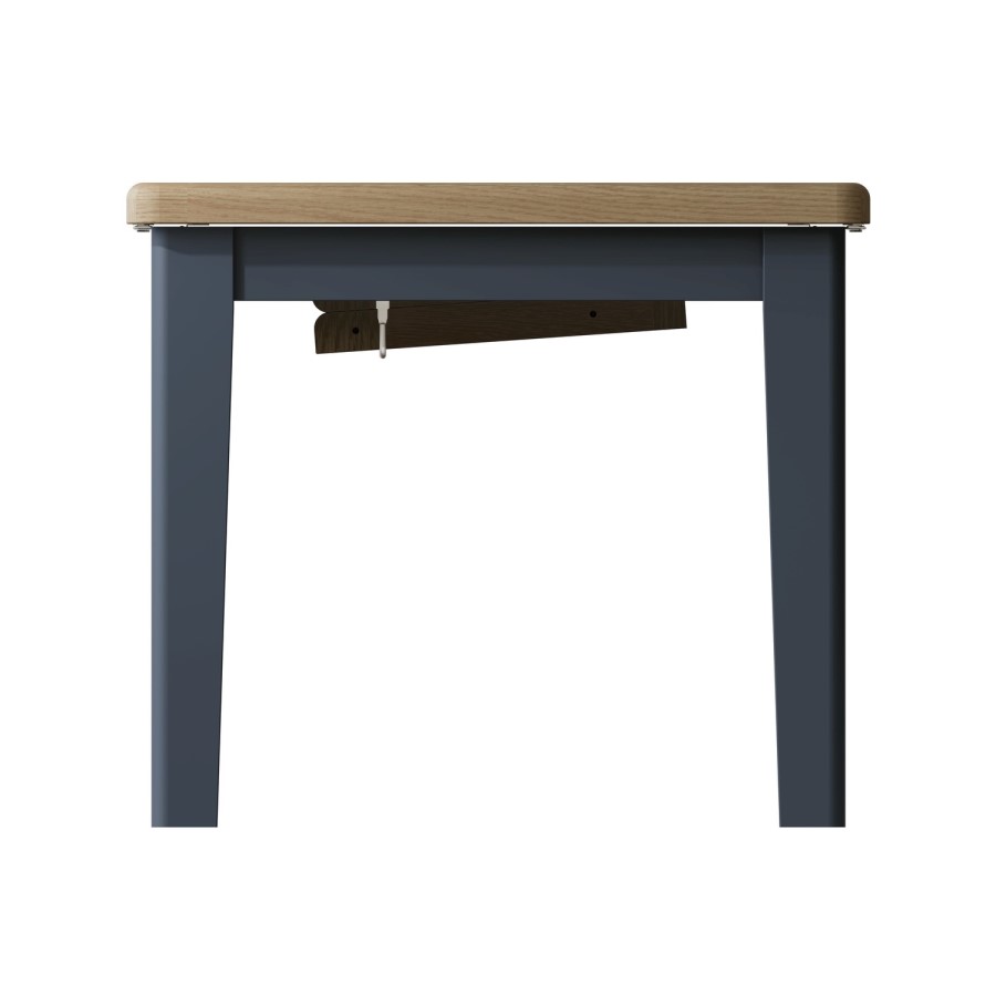Navy & Oak Extendable Dining Table - Seats 8 - Pegasus